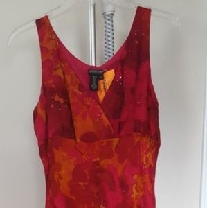 Maggie London Red Pattern Dress